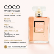 Perfume Mujer Coco Chanel Aroma Elegante Sofisticado