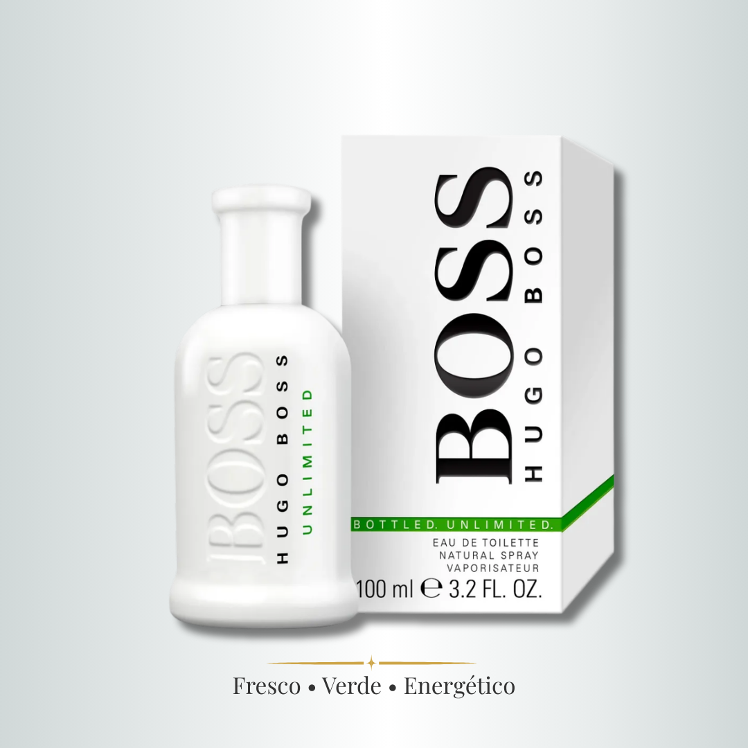 Perfume Hombre Boss Unlimited Aroma Fresco Energético y Deportivo
