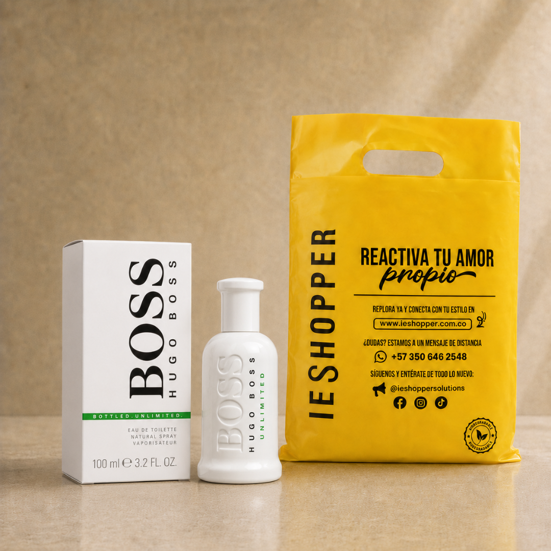 Perfume Hombre Boss Unlimited Aroma Fresco Energético y Deportivo
