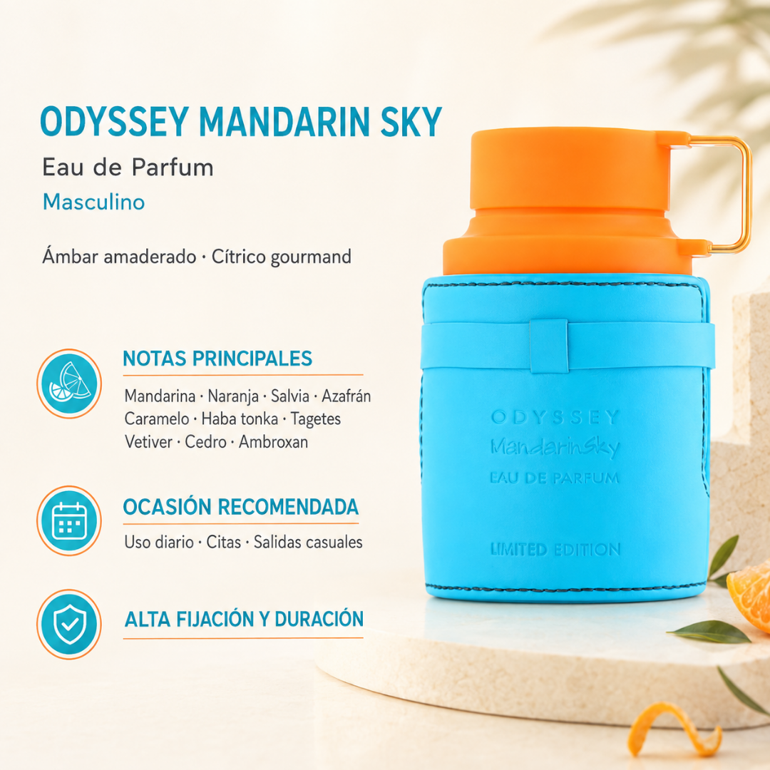 Perfume Unisex Mandarin Sky Aroma Cítrica Moderna