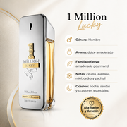Perfume Hombre One Million Lucky Aroma Dulce Amaderado