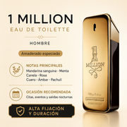 Perfume Hombre One Million Aroma Dulce Intenso Seductor