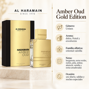 Perfume Unisex Amber Oud Gold Aroma Dulce Oriental