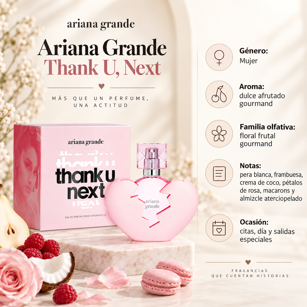 Perfume Mujer Thank U Next Aroma Dulce Frutal