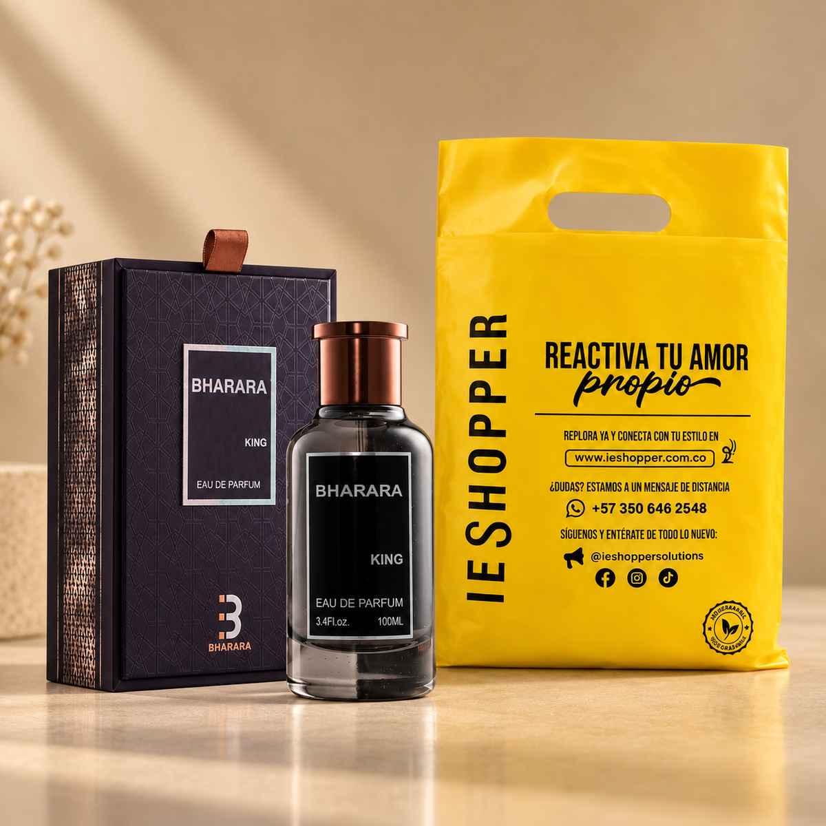 Perfume Hombre Bharara King Aroma Potente Elegante
