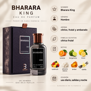 Perfume Hombre Bharara King Aroma Potente Elegante