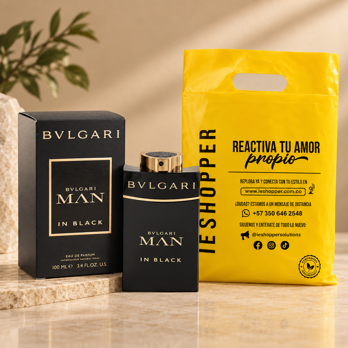 Perfume Hombre Bvlgari Man In Black Aroma Intenso Elegante