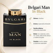 Perfume Hombre Bvlgari Man In Black Aroma Intenso Elegante