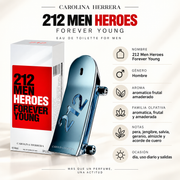 Perfume Hombre 212 Heroes Aroma Dulce Juvenil