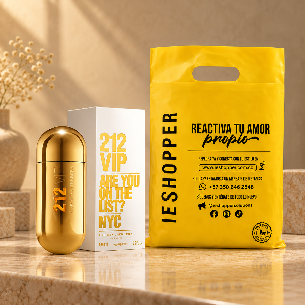 Perfume Mujer 212 VIP Aroma Glamurosa Nocturno