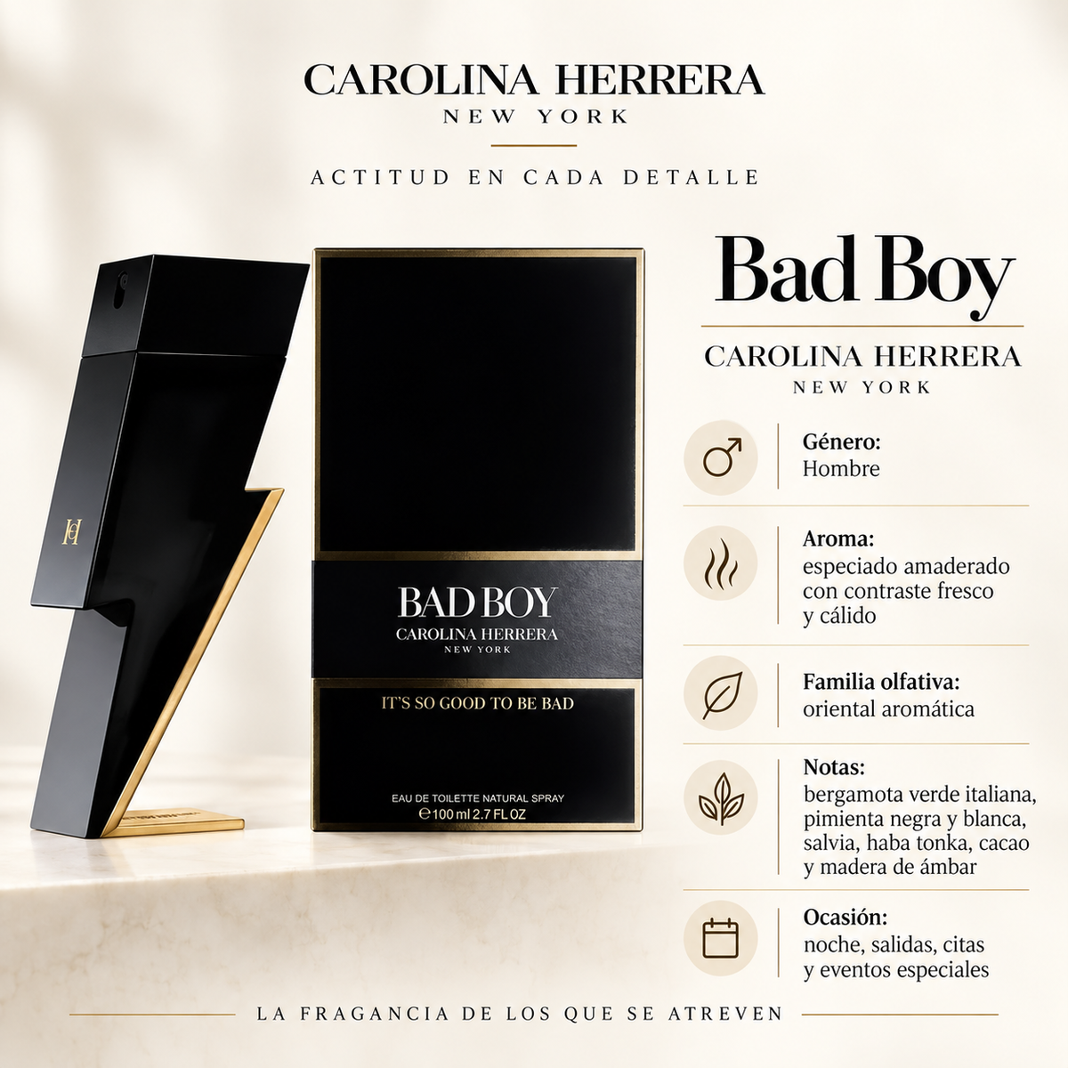 Perfume Hombre Bad Boy Aroma Intenso