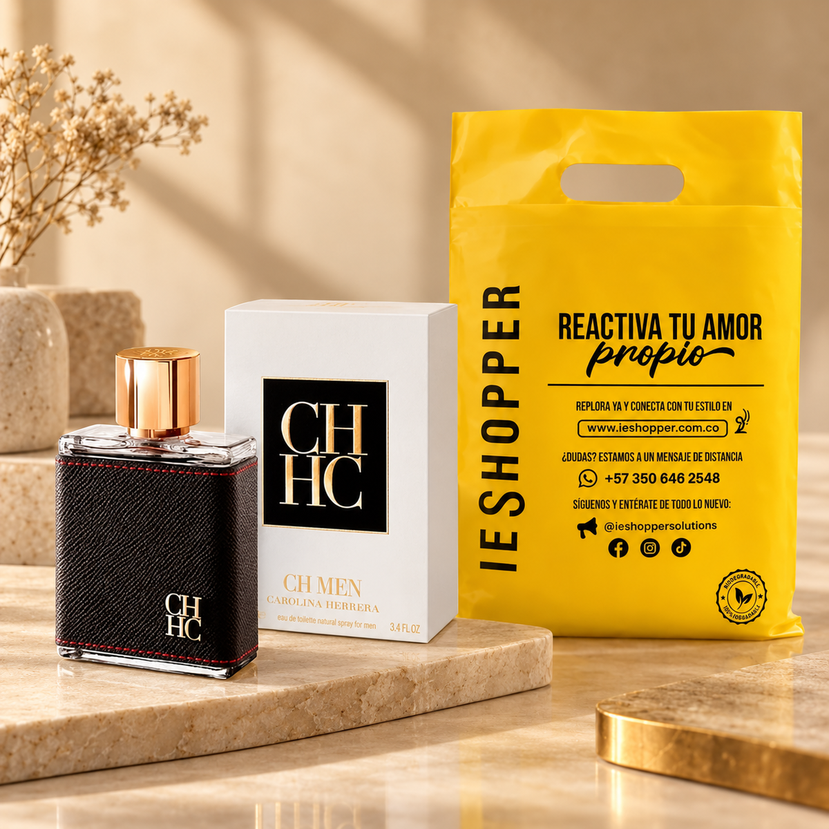 Perfume Hombre CH Men Aroma Elegante Masculino