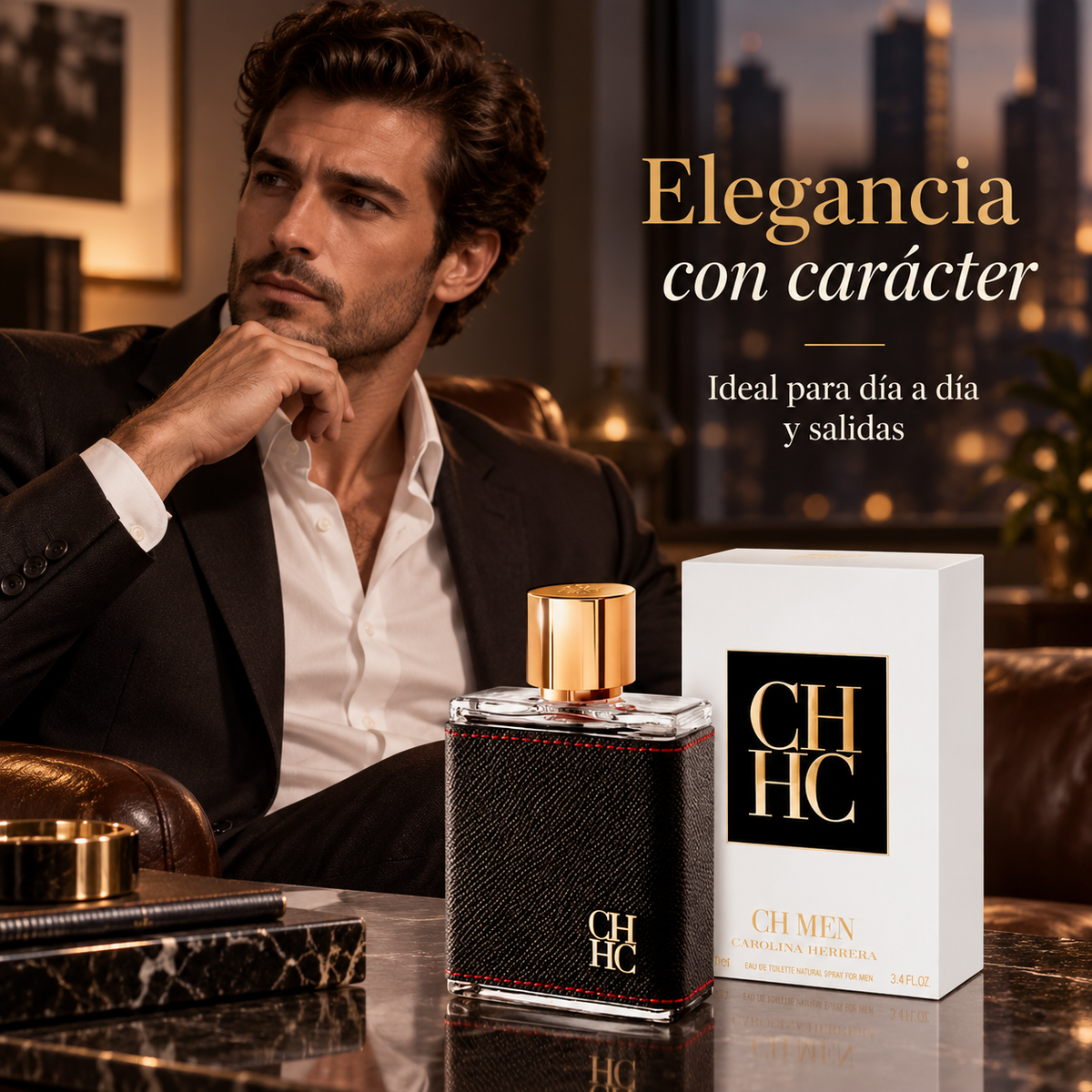 Perfume Hombre CH Men Aroma Elegante Masculino