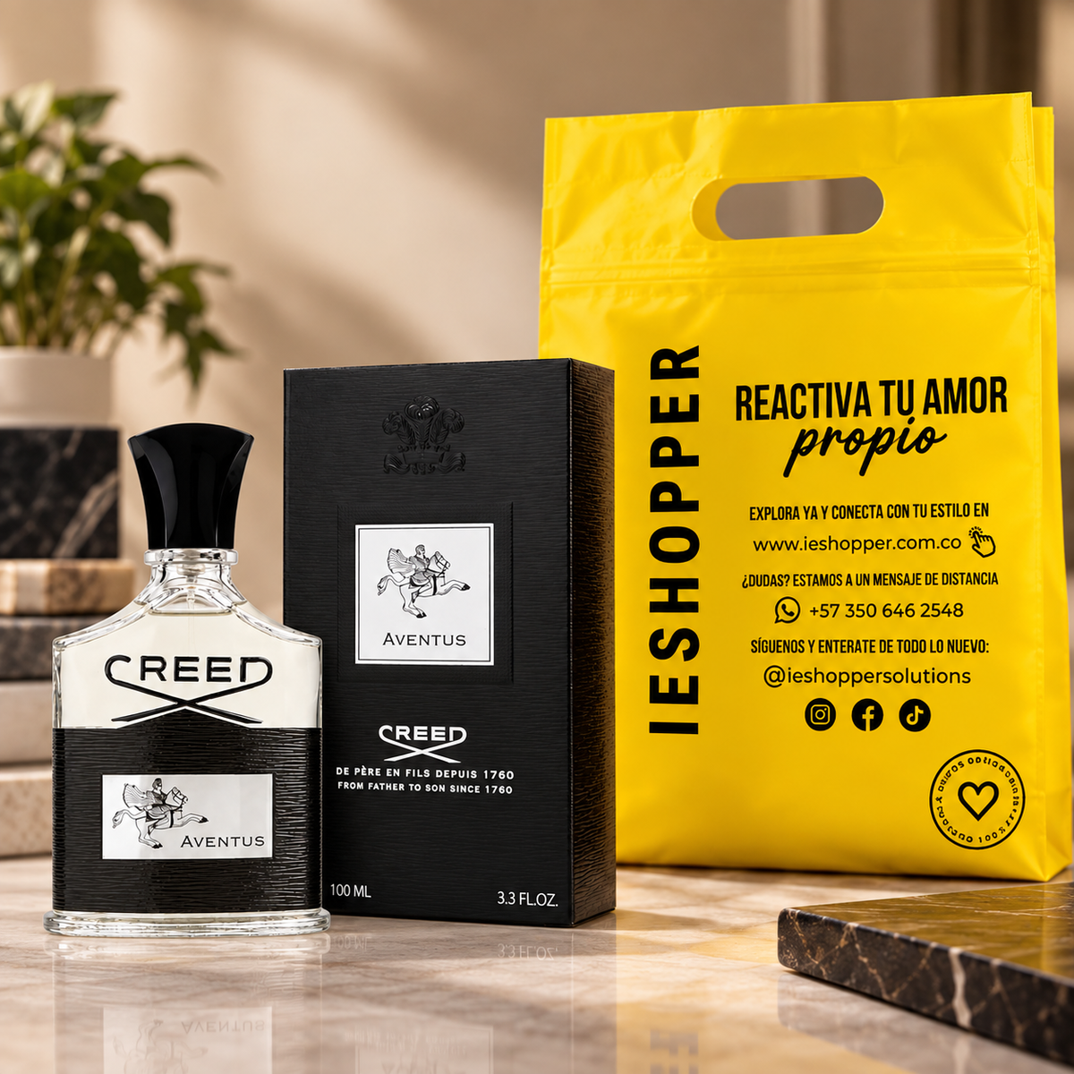 Perfume Hombre Creed Adventus  Aroma Amaderado Elegante