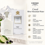 Perfume Hombre Silver Mountain Water Aroma Fresco Elegante