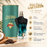 Perfume Hombre Jean Le Beau Aroma Dulce Tropical