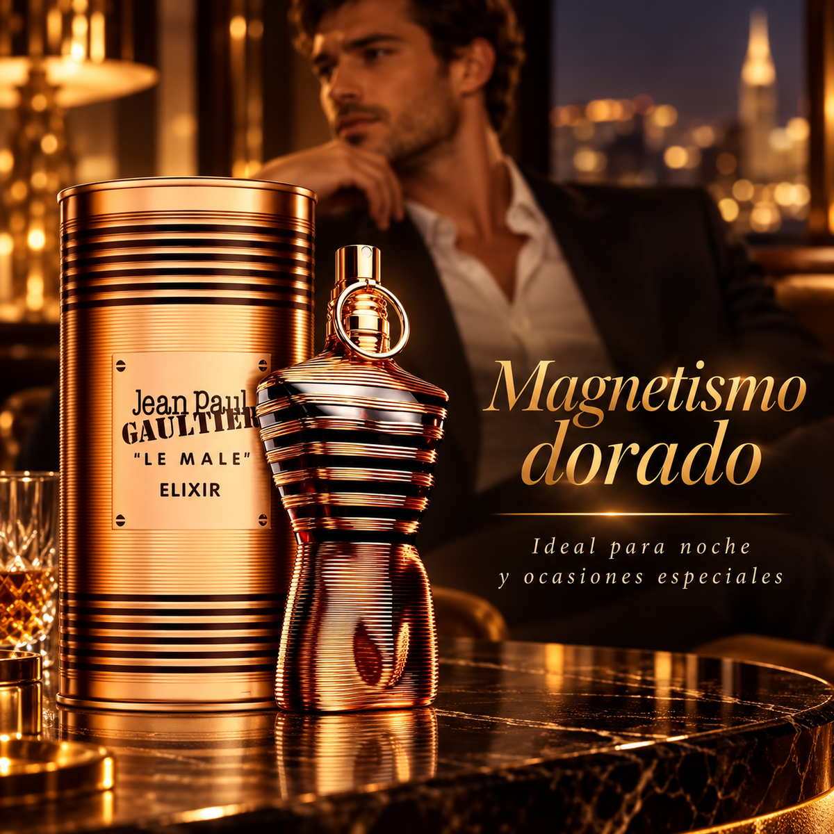 Perfume Hombre Le Male Elixir Aroma Dulce Intenso Tipo  Elegante