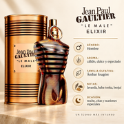 Perfume Hombre Le Male Elixir Aroma Dulce Intenso Tipo  Elegante