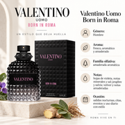 Perfume Hombre Born In Roma Aroma Dulce Elegante