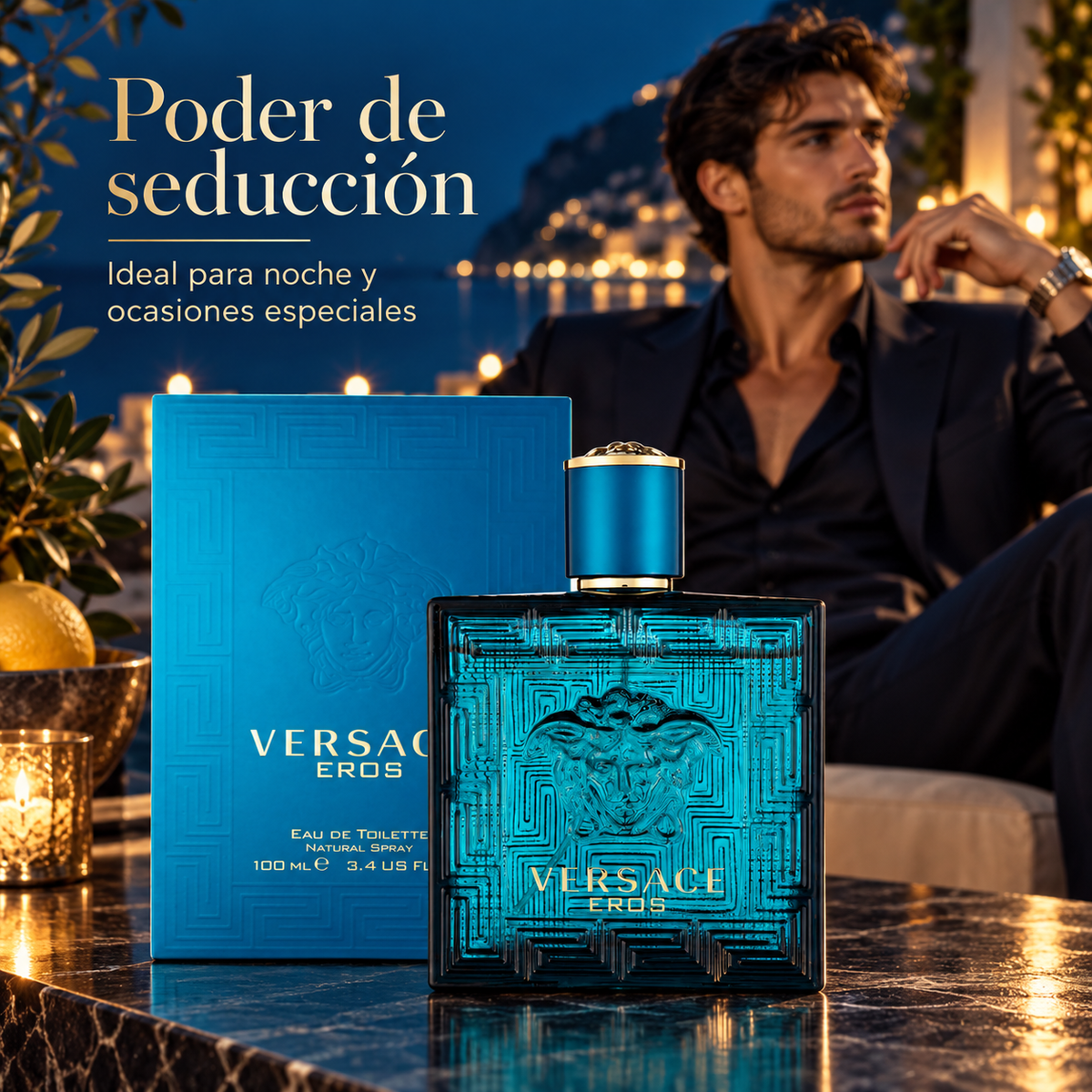 Perfume Hombre Eros  Aroma Dulce Intenso Tipo Seductor