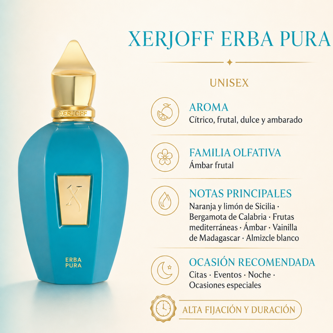 Perfume Unisex Erba Pura Aroma Dulce Frutal Exclusivo